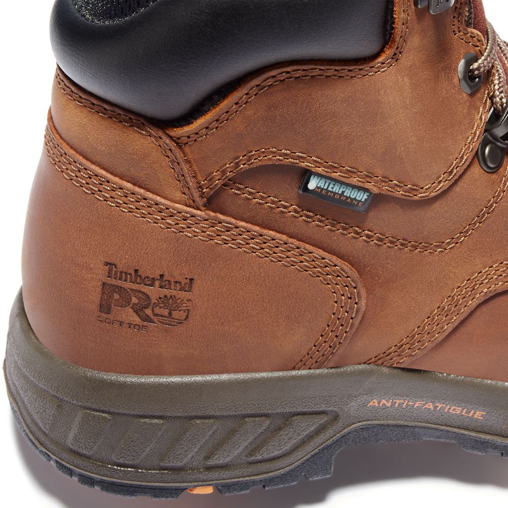 Botas de Trabajo Timberland Hombre Pro® Helix Hd 6\" Soft Toe Marrones/Negras - Chile MJW-685901